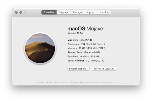 Screenshot of Mac version