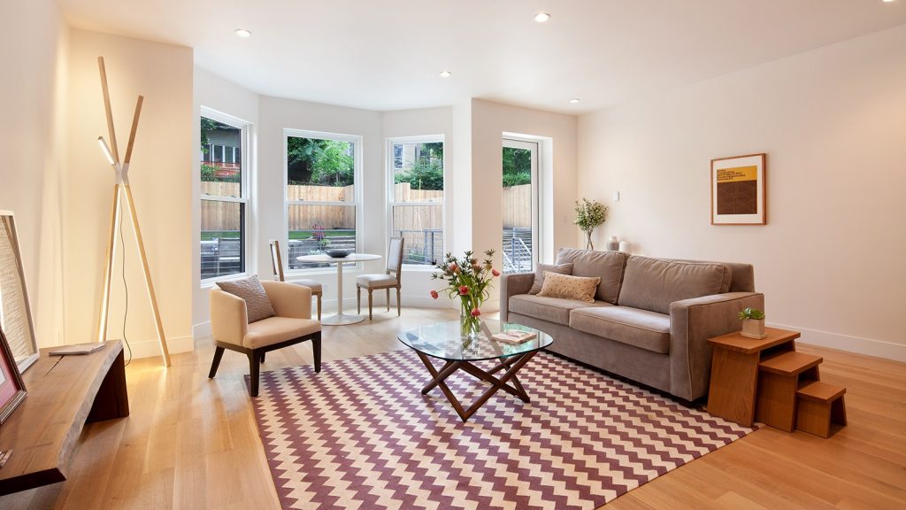 living room designed by boutique architecture and design studio